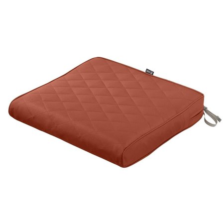 PROPATION Montlake Fade Safe Square & Rectangle Seat Quilted Dining Cushion, Spice - 21 x 19 x 3 in. PR2544970